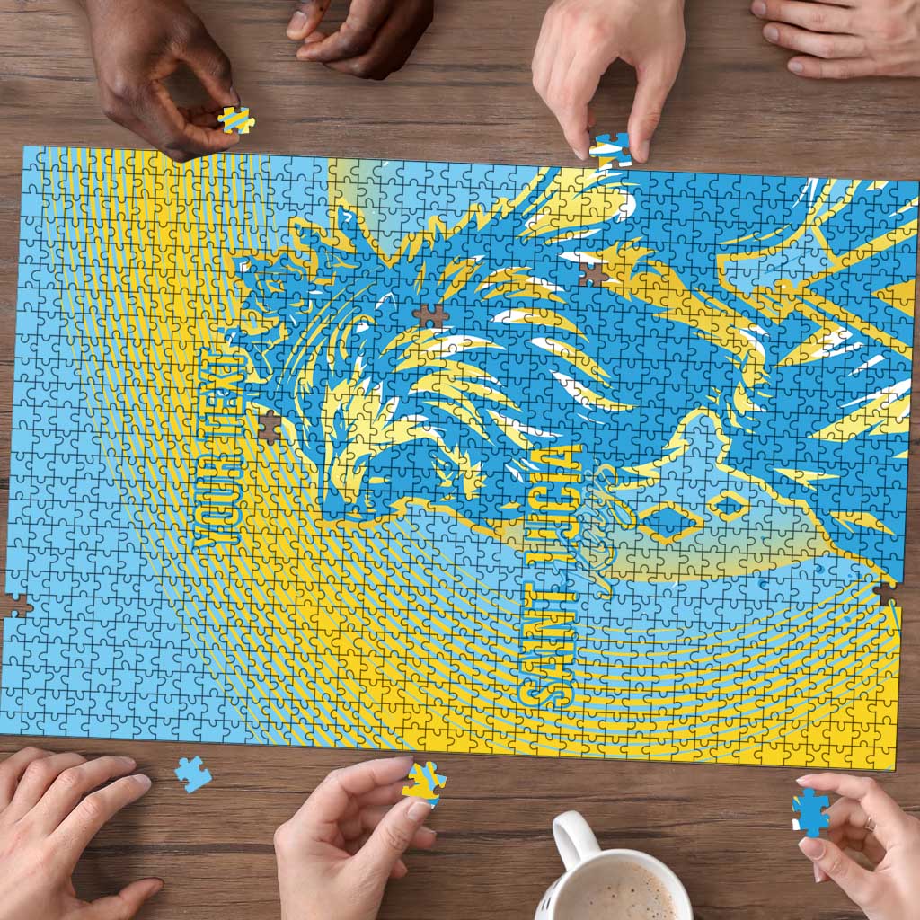 Saint Lucia Cricket Personalized Puzzle The Roaring King - Wonder Print Shop