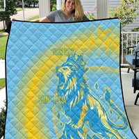Saint Lucia Cricket Personalized Quilt The Roaring King - Wonder Print Shop