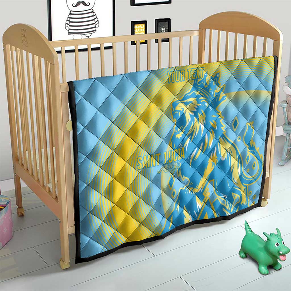 Saint Lucia Cricket Personalized Quilt The Roaring King - Wonder Print Shop