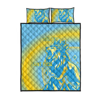 Saint Lucia Cricket Personalized Quilt Bed Set The Roaring King - Wonder Print Shop
