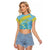 Saint Lucia Cricket Personalized Raglan Cropped T Shirt The Roaring King - Wonder Print Shop