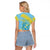 Saint Lucia Cricket Personalized Raglan Cropped T Shirt The Roaring King - Wonder Print Shop