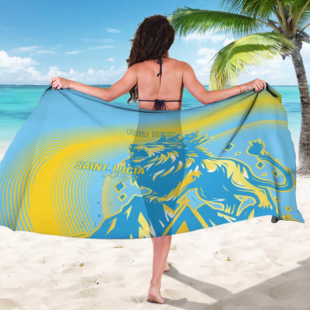 Saint Lucia Cricket Personalized Sarong The Roaring King - Wonder Print Shop