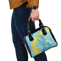 Saint Lucia Cricket Personalized Shoulder Handbag The Roaring King - Wonder Print Shop