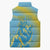 Saint Lucia Cricket Personalized Sleeveless Puffer Jacket The Roaring King - Wonder Print Shop