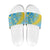 Saint Lucia Cricket Personalized Slide Sandals The Roaring King - Wonder Print Shop