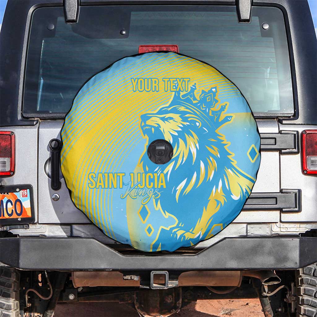Saint Lucia Cricket Personalized Spare Tire Cover The Roaring King - Wonder Print Shop