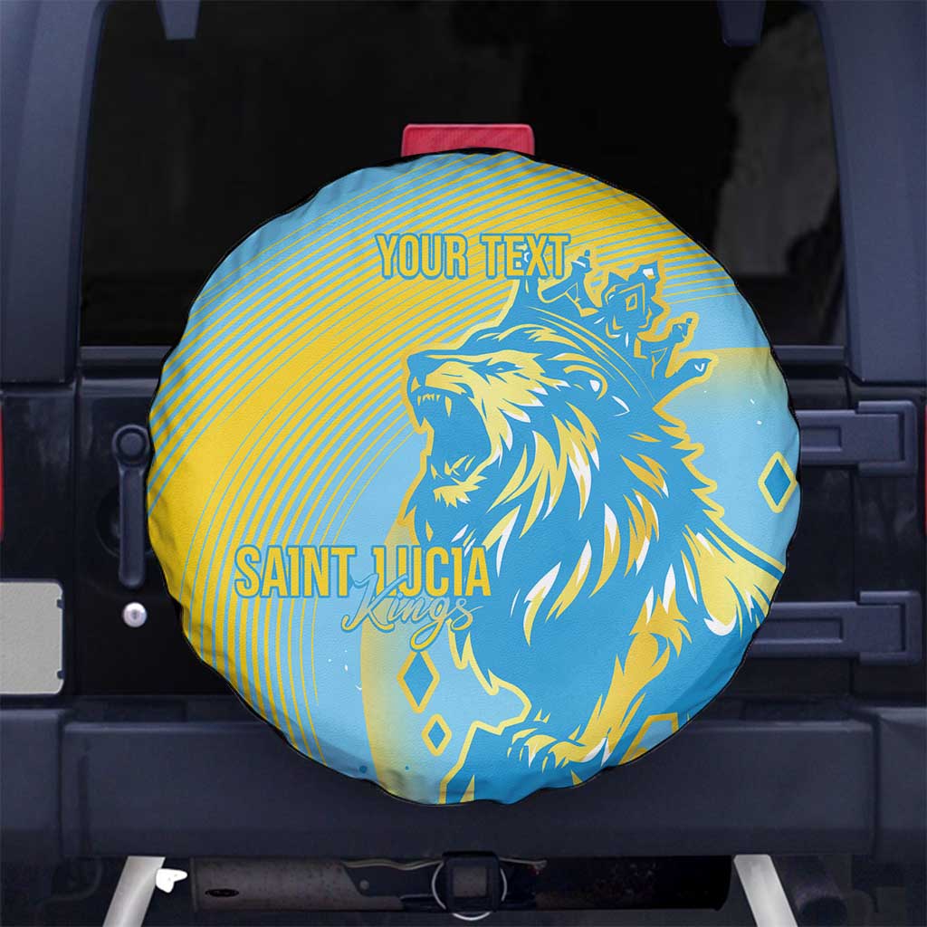 Saint Lucia Cricket Personalized Spare Tire Cover The Roaring King - Wonder Print Shop