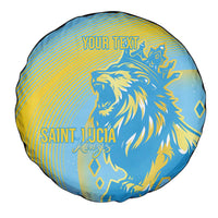 Saint Lucia Cricket Personalized Spare Tire Cover The Roaring King - Wonder Print Shop