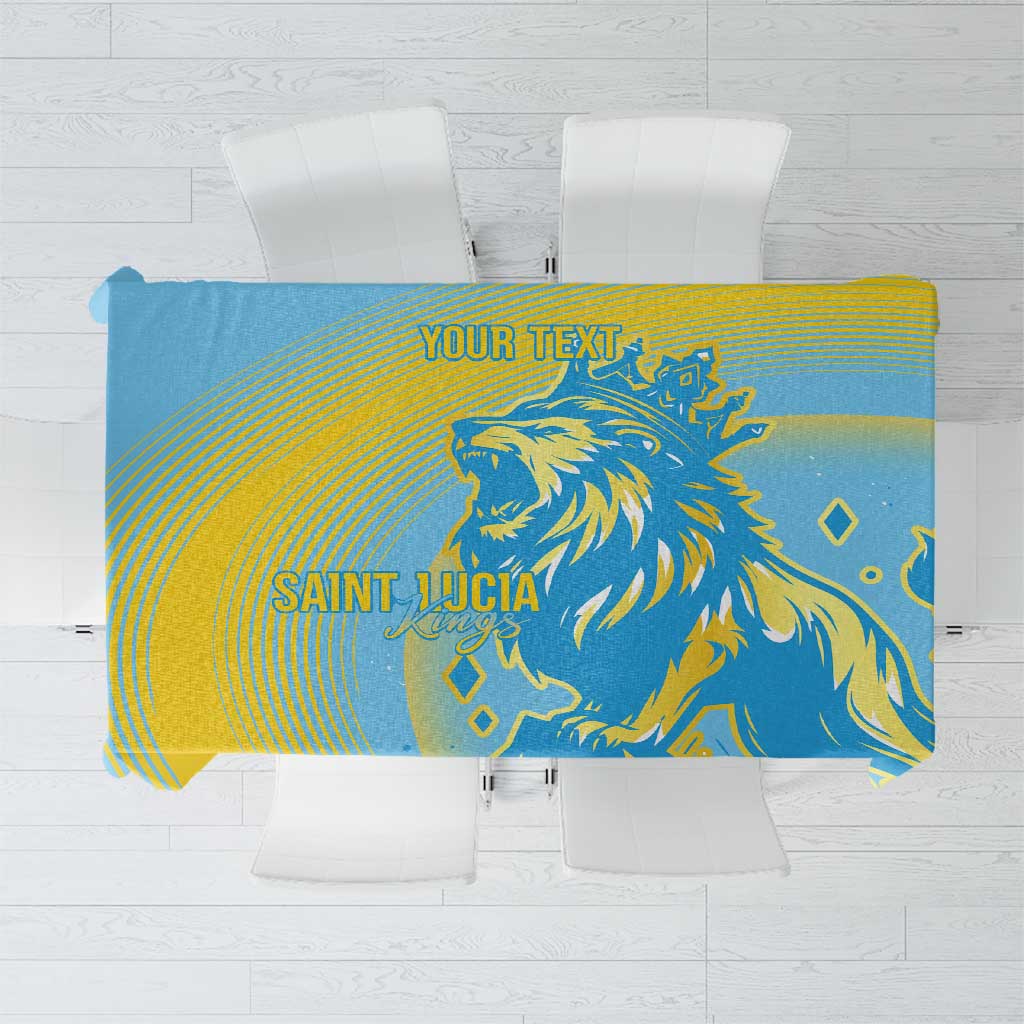 Saint Lucia Cricket Personalized Tablecloth The Roaring King - Wonder Print Shop