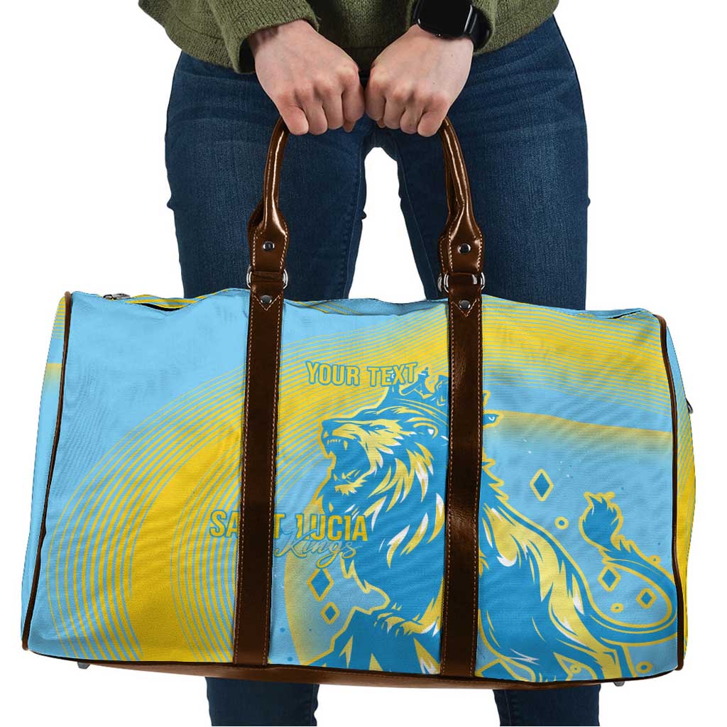 Saint Lucia Cricket Personalized Travel Bag The Roaring King - Wonder Print Shop