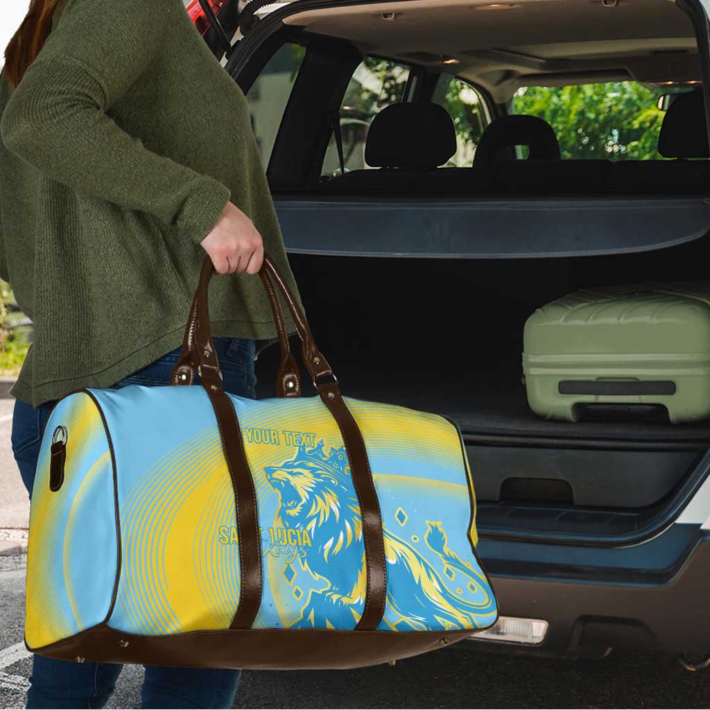 Saint Lucia Cricket Personalized Travel Bag The Roaring King - Wonder Print Shop