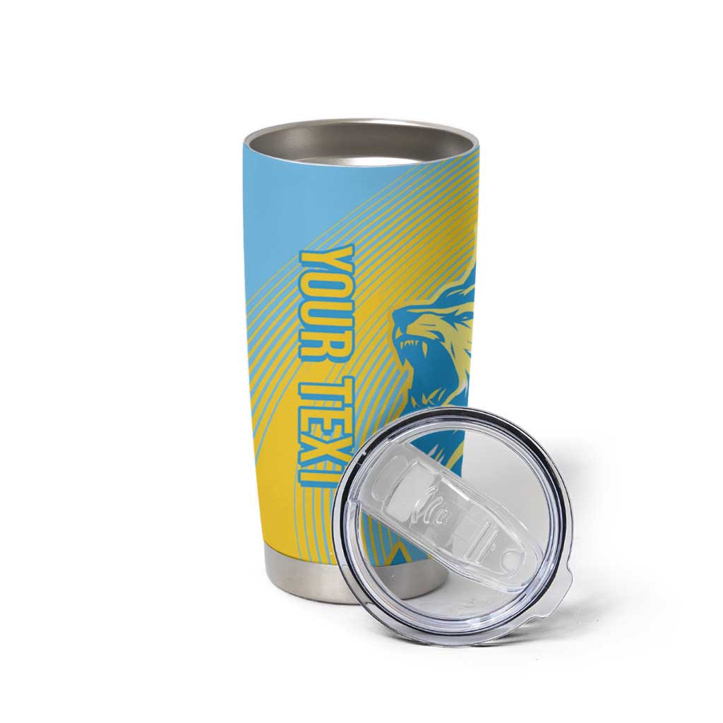 Saint Lucia Cricket Personalized Tumbler Cup The Roaring King - Wonder Print Shop