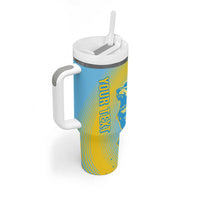 Saint Lucia Cricket Personalized Tumbler With Handle The Roaring King - Wonder Print Shop