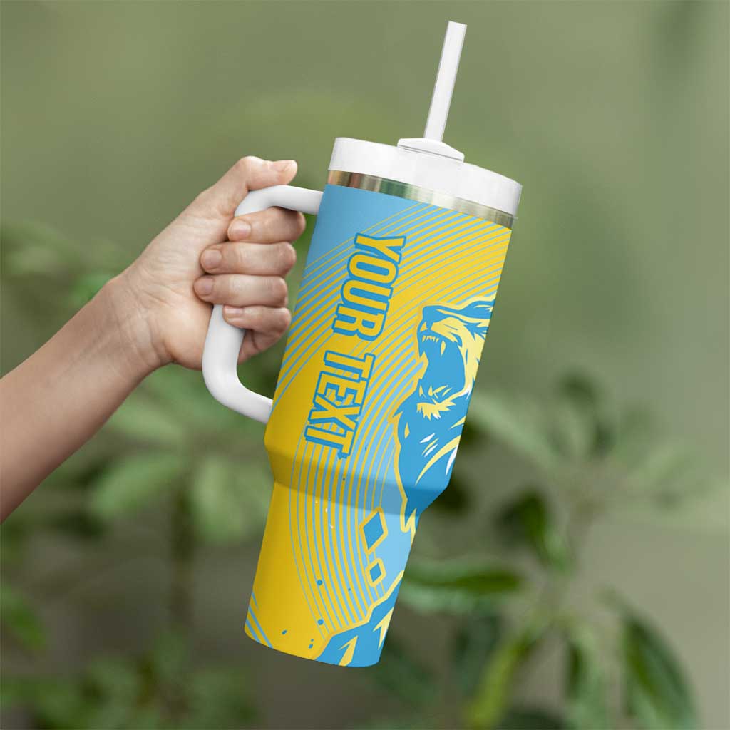 Saint Lucia Cricket Personalized Tumbler With Handle The Roaring King - Wonder Print Shop