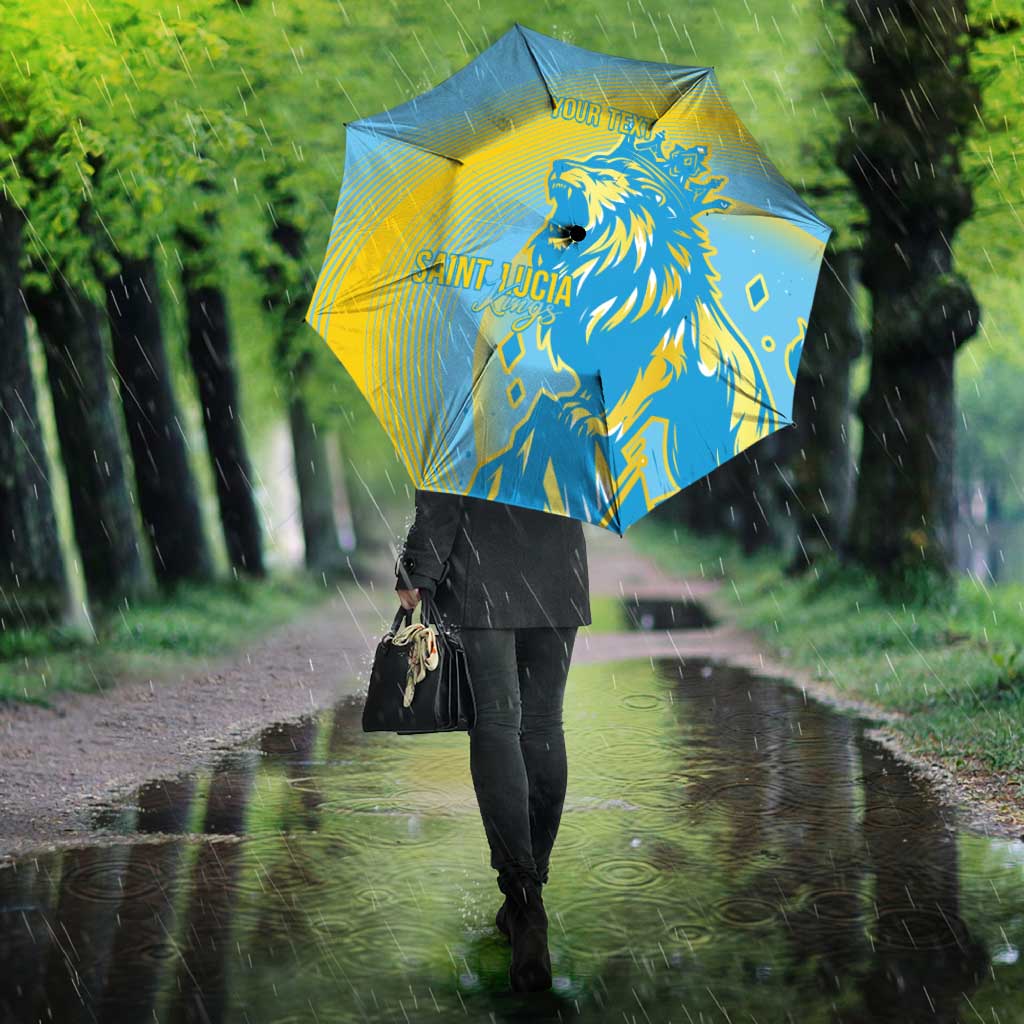 Saint Lucia Cricket Personalized Umbrella The Roaring King - Wonder Print Shop
