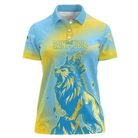 Saint Lucia Cricket Personalized Women Polo Shirt The Roaring King - Wonder Print Shop