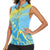 Saint Lucia Cricket Personalized Women Sleeveless Polo Shirt The Roaring King - Wonder Print Shop