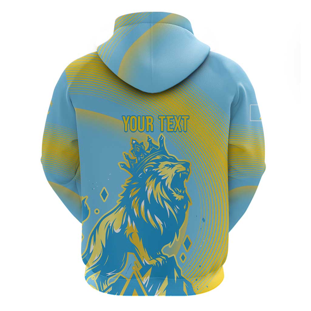 Saint Lucia Cricket Personalized Zip Hoodie The Roaring King - Wonder Print Shop