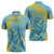 Saint Lucia Cricket Personalized Zipper Polo Shirt The Roaring King - Wonder Print Shop