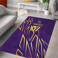 Trinbago Cricket Custom Area Rug TKR Quadruple Champion - Wonder Print Shop