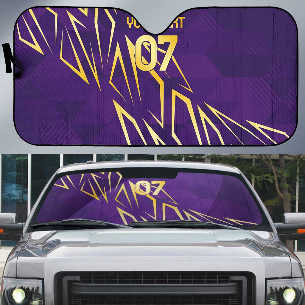 Trinbago Cricket Custom Auto Sun Shade TKR Quadruple Champion - Wonder Print Shop