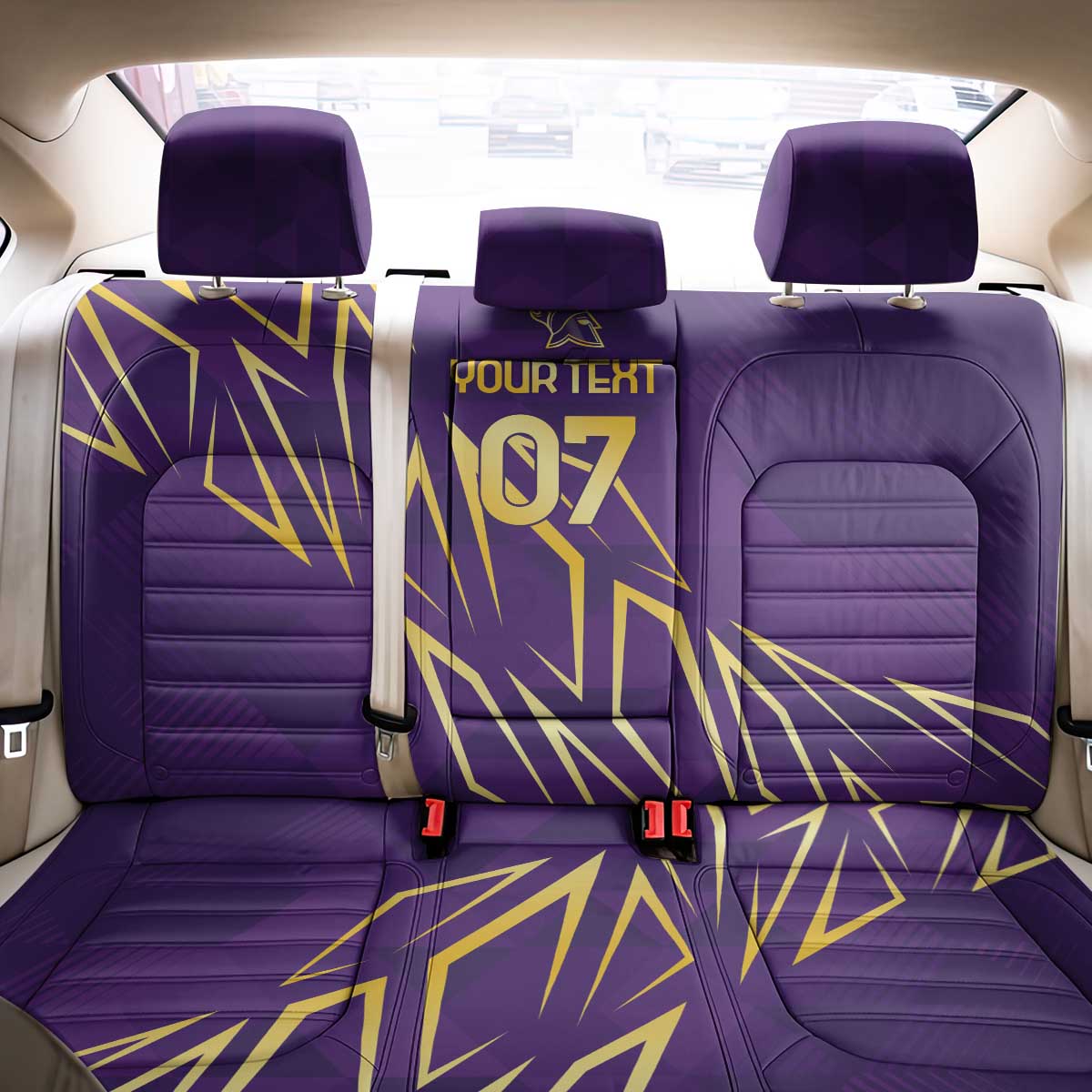 Trinbago Cricket Custom Back Car Seat Cover TKR Quadruple Champion - Wonder Print Shop