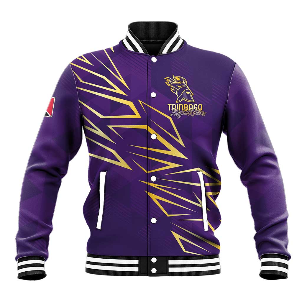 Trinbago Cricket Custom Baseball Jacket TKR Quadruple Champion - Wonder Print Shop
