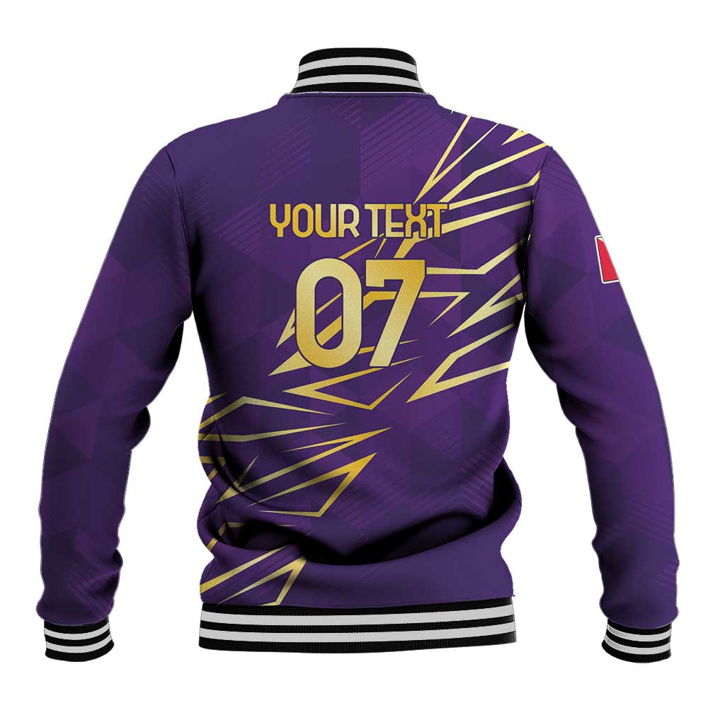 Trinbago Cricket Custom Baseball Jacket TKR Quadruple Champion - Wonder Print Shop