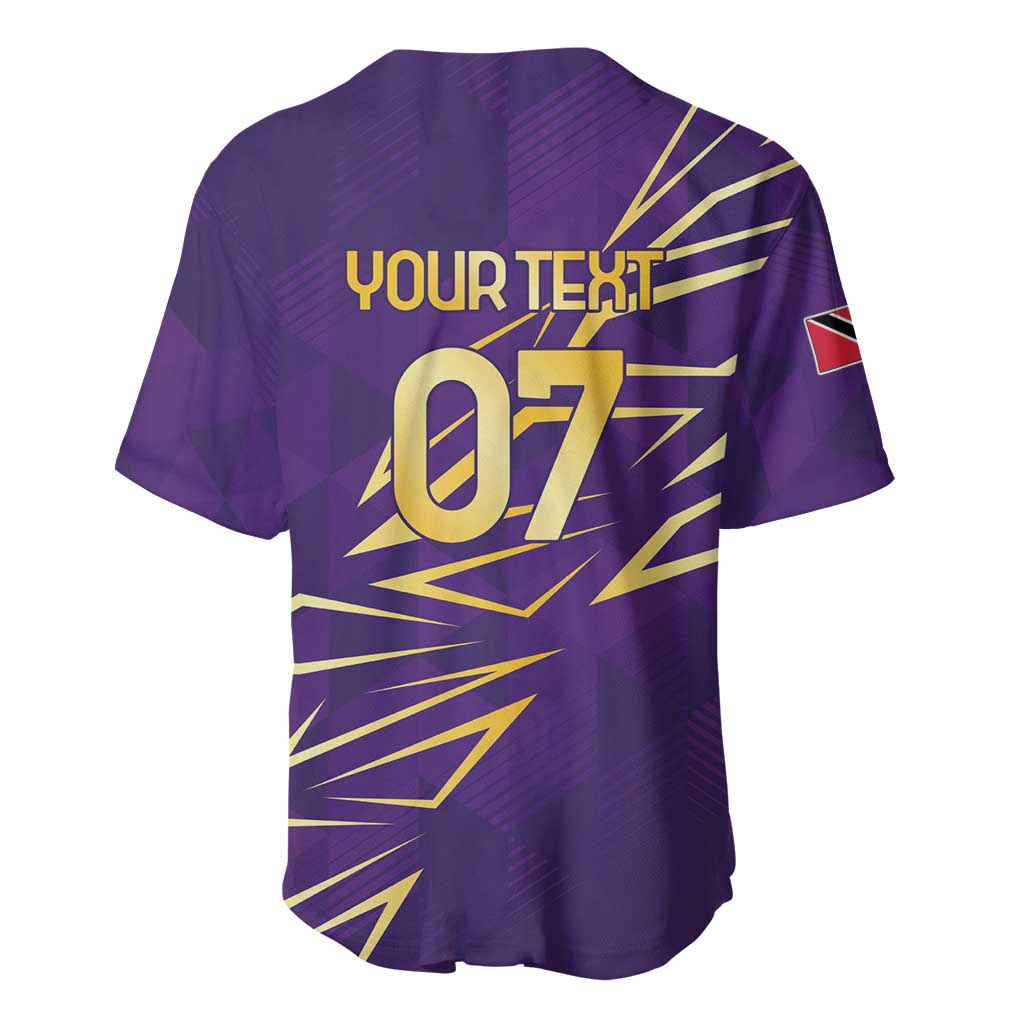 Trinbago Cricket Custom Baseball Jersey TKR Quadruple Champion - Wonder Print Shop