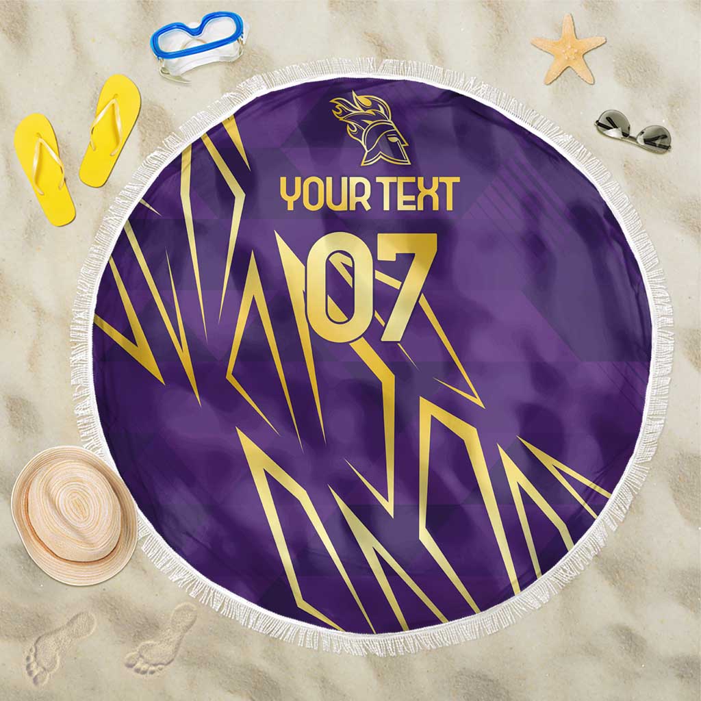 Trinbago Cricket Custom Beach Blanket TKR Quadruple Champion - Wonder Print Shop