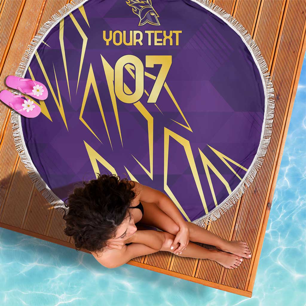 Trinbago Cricket Custom Beach Blanket TKR Quadruple Champion - Wonder Print Shop