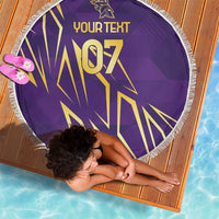 Trinbago Cricket Custom Beach Blanket TKR Quadruple Champion - Wonder Print Shop