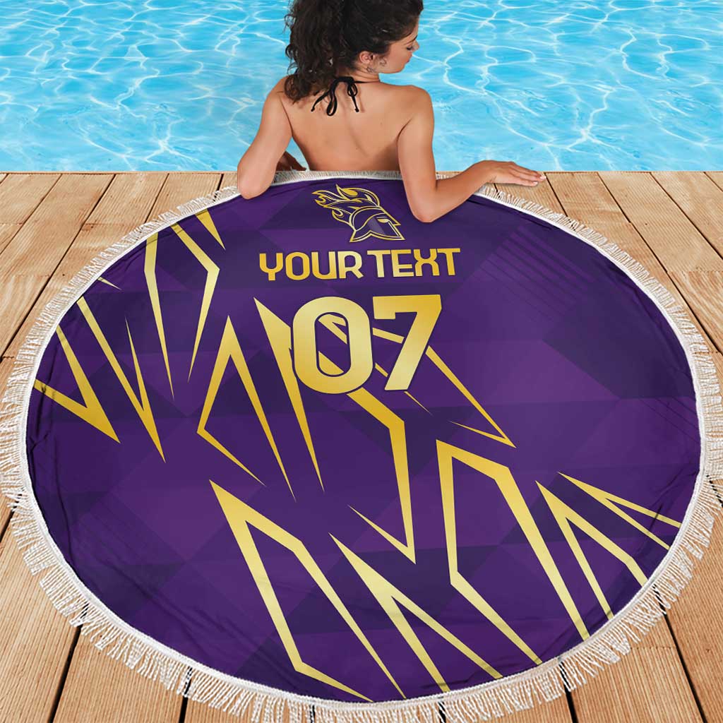 Trinbago Cricket Custom Beach Blanket TKR Quadruple Champion - Wonder Print Shop