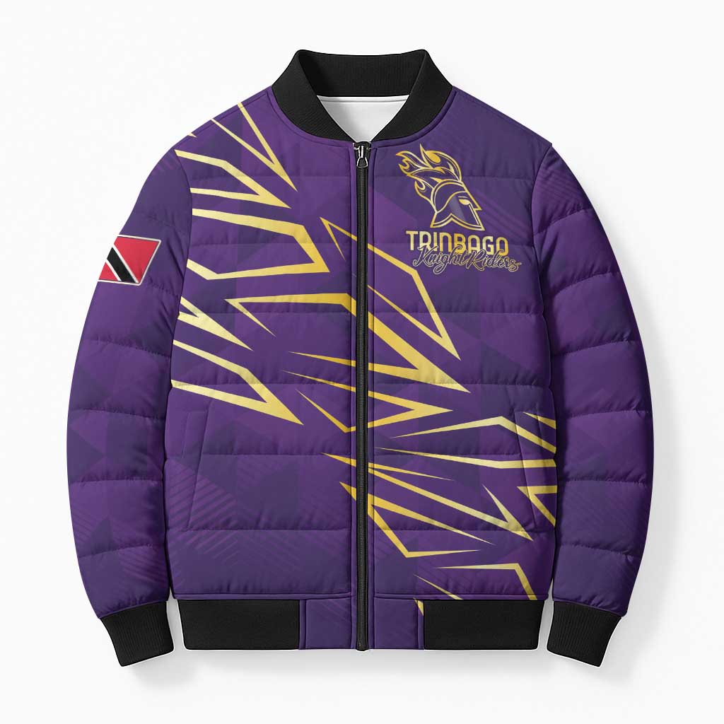 Trinbago Cricket Custom Bomber Puffer Jacket TKR Quadruple Champion - Wonder Print Shop