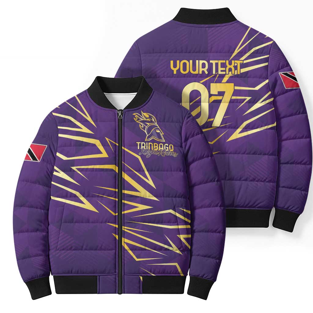 Trinbago Cricket Custom Bomber Puffer Jacket TKR Quadruple Champion - Wonder Print Shop