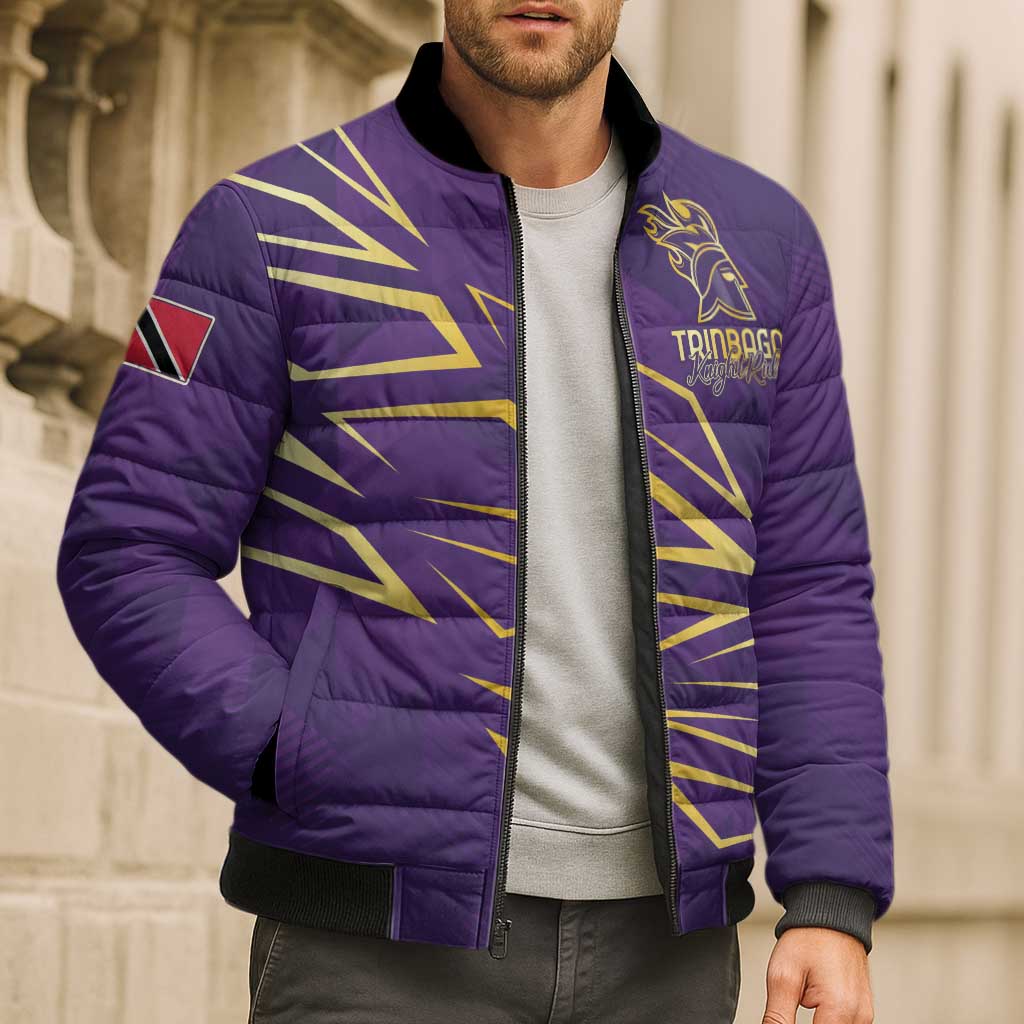 Trinbago Cricket Custom Bomber Puffer Jacket TKR Quadruple Champion - Wonder Print Shop