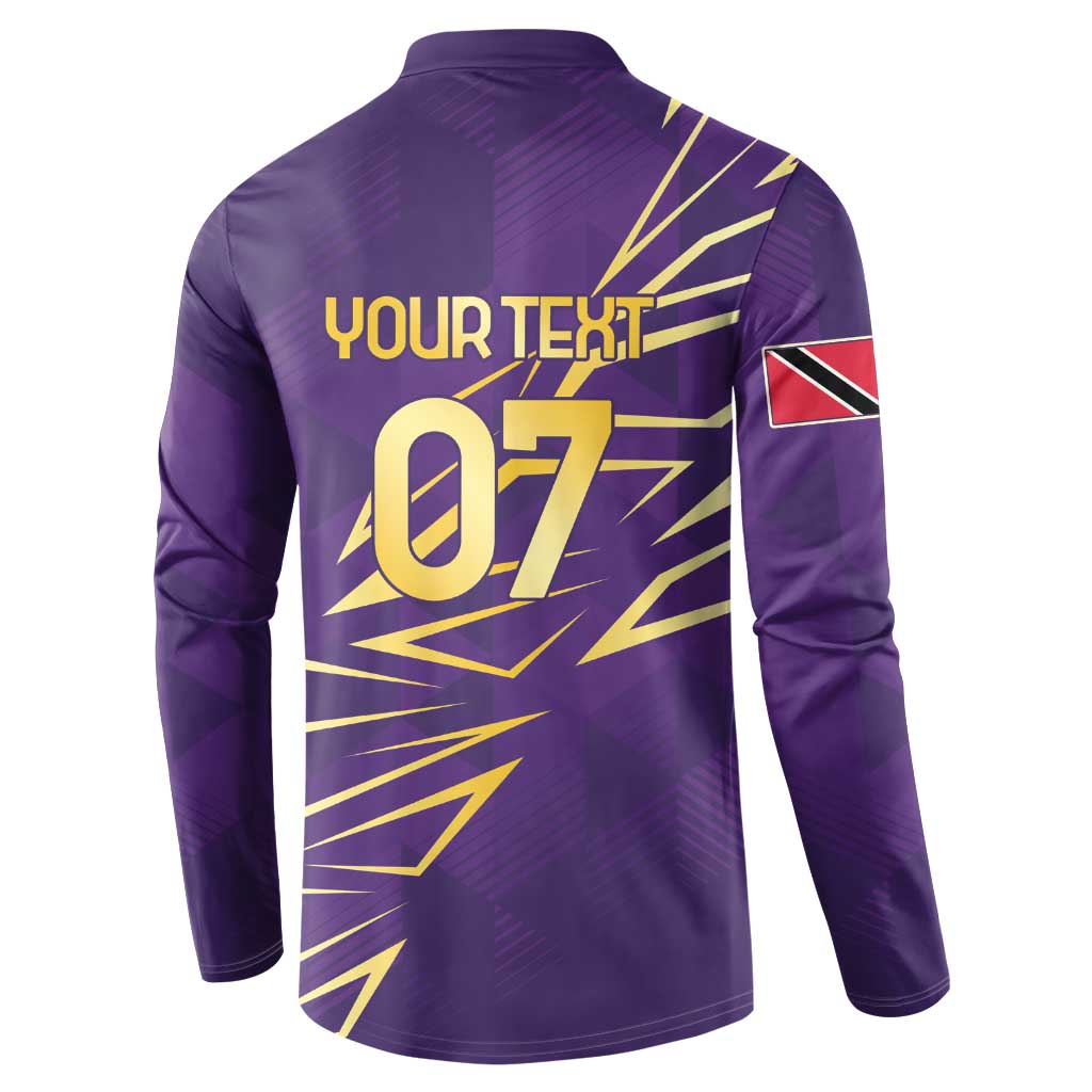 Trinbago Cricket Custom Button Sweatshirt TKR Quadruple Champion - Wonder Print Shop