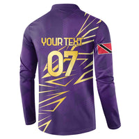 Trinbago Cricket Custom Button Sweatshirt TKR Quadruple Champion - Wonder Print Shop