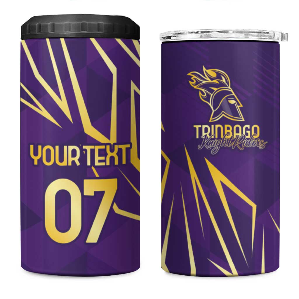 Trinbago Cricket Custom 4 in 1 Can Cooler Tumbler TKR Quadruple Champion - Wonder Print Shop