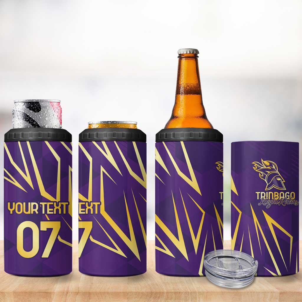 Trinbago Cricket Custom 4 in 1 Can Cooler Tumbler TKR Quadruple Champion - Wonder Print Shop