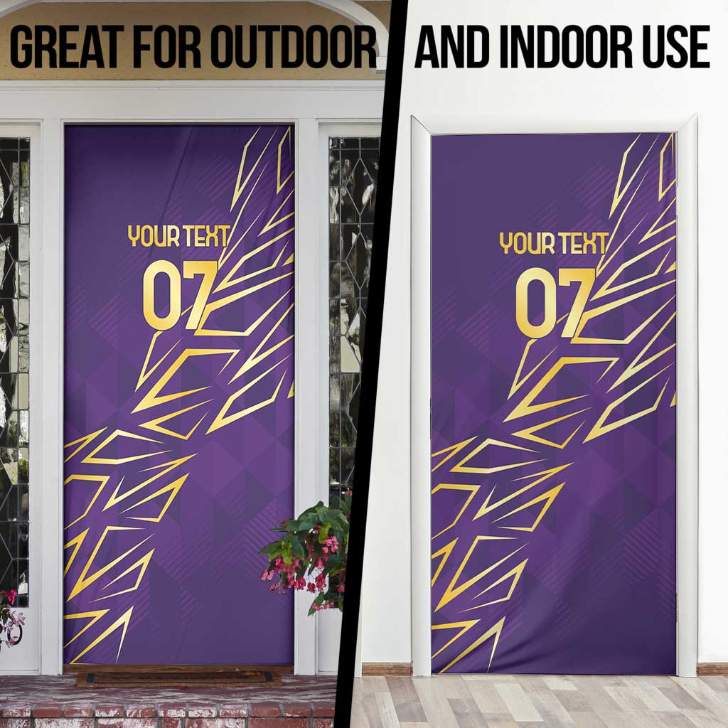 Trinbago Cricket Custom Door Cover TKR Quadruple Champion - Wonder Print Shop