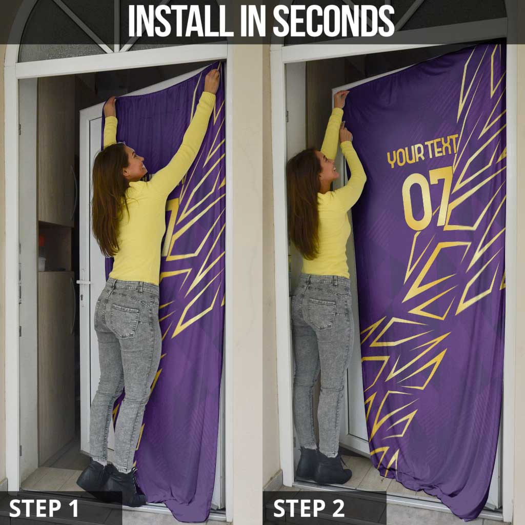 Trinbago Cricket Custom Door Cover TKR Quadruple Champion - Wonder Print Shop