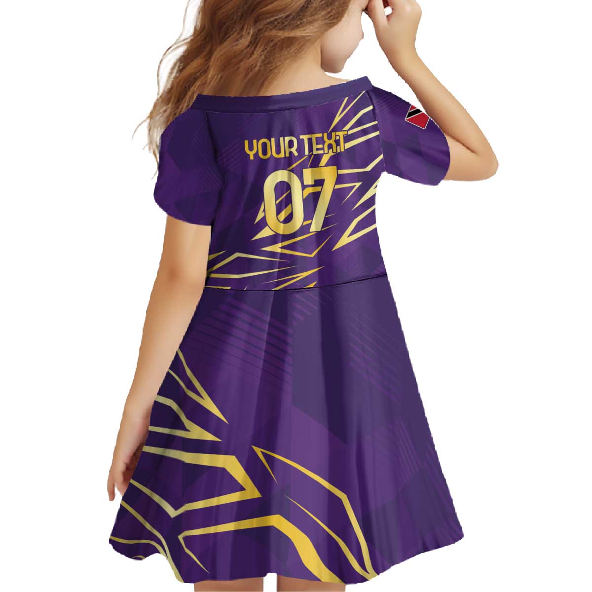 Trinbago Cricket Custom Family Matching Off The Shoulder Long Sleeve Dress and Hawaiian Shirt TKR Quadruple Champion - Wonder Print Shop