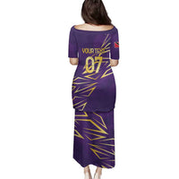 Trinbago Cricket Custom Family Matching Puletasi and Hawaiian Shirt TKR Quadruple Champion - Wonder Print Shop