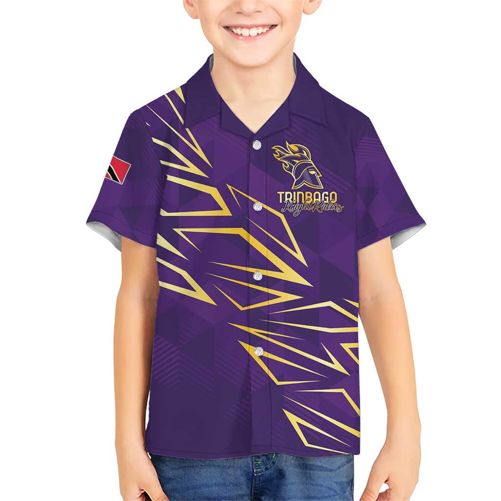 Trinbago Cricket Custom Kid Hawaiian Shirt TKR Quadruple Champion - Wonder Print Shop