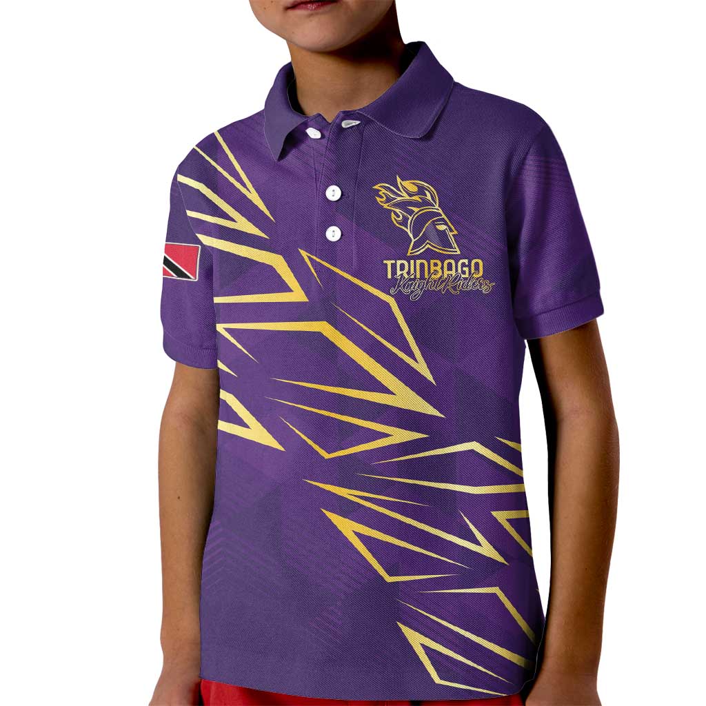 Trinbago Cricket Custom Kid Polo Shirt TKR Quadruple Champion - Wonder Print Shop