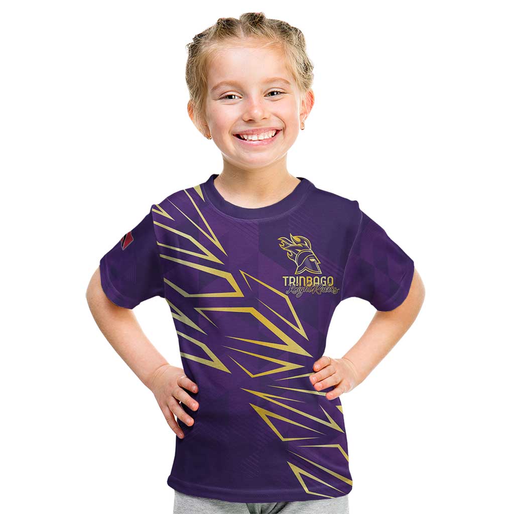 Trinbago Cricket Custom Kid T Shirt TKR Quadruple Champion - Wonder Print Shop