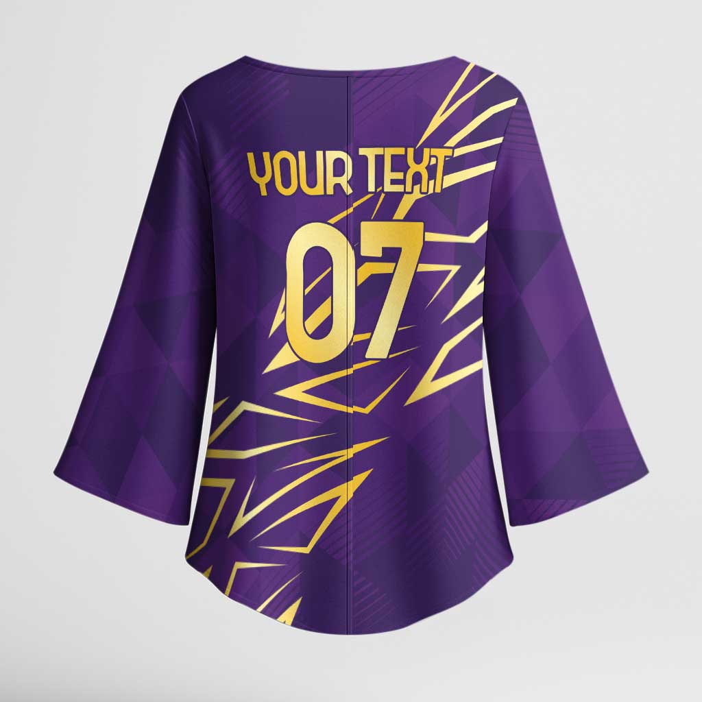 Trinbago Cricket Custom Kimono Sleeve Blouse TKR Quadruple Champion - Wonder Print Shop