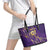 Trinbago Cricket Custom Leather Tote Bag TKR Quadruple Champion - Wonder Print Shop